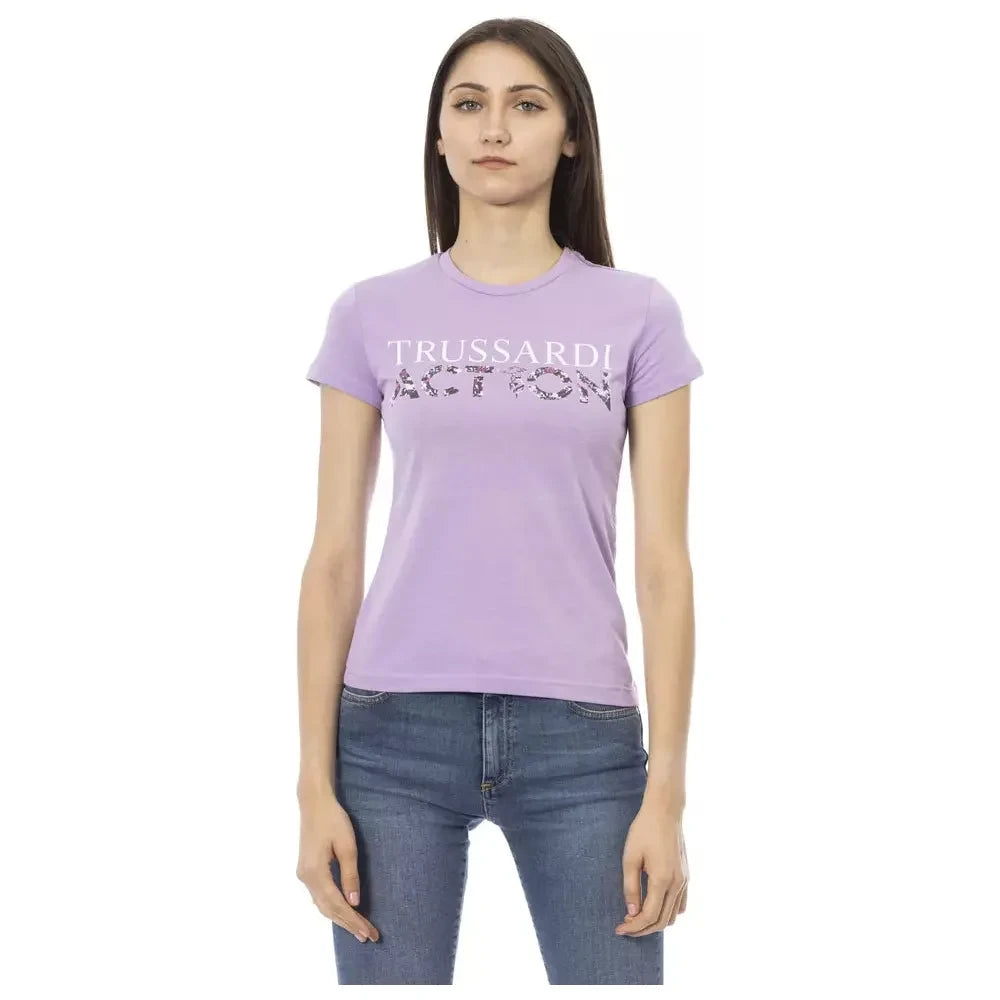 Elegant Purple Short Sleeve Tee