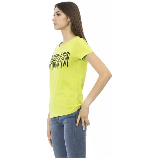 Trussardi Action Chic Olive Short Sleeve Designer Tee Trussardi Action