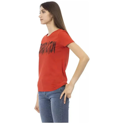 Trussardi Action "Red Cotton Women T-Shirt"