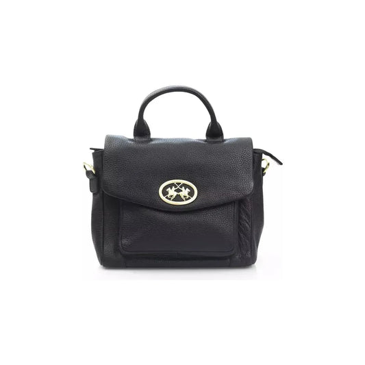 Elegant Black Leather Crossbody Bag