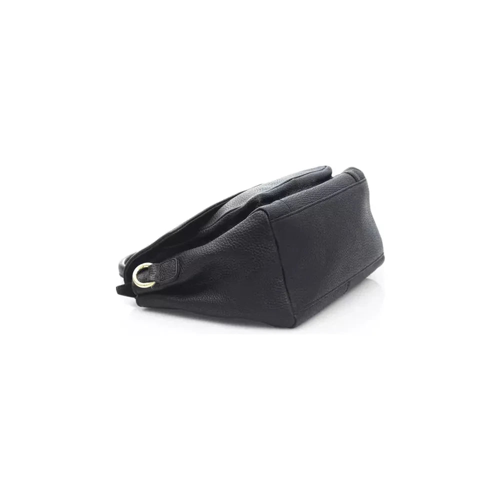 Elegant Black Leather Crossbody Bag