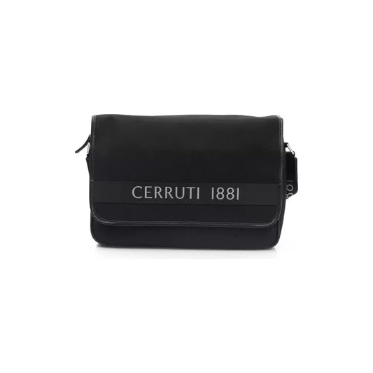 Elegant Black Crossbody Logo Bag