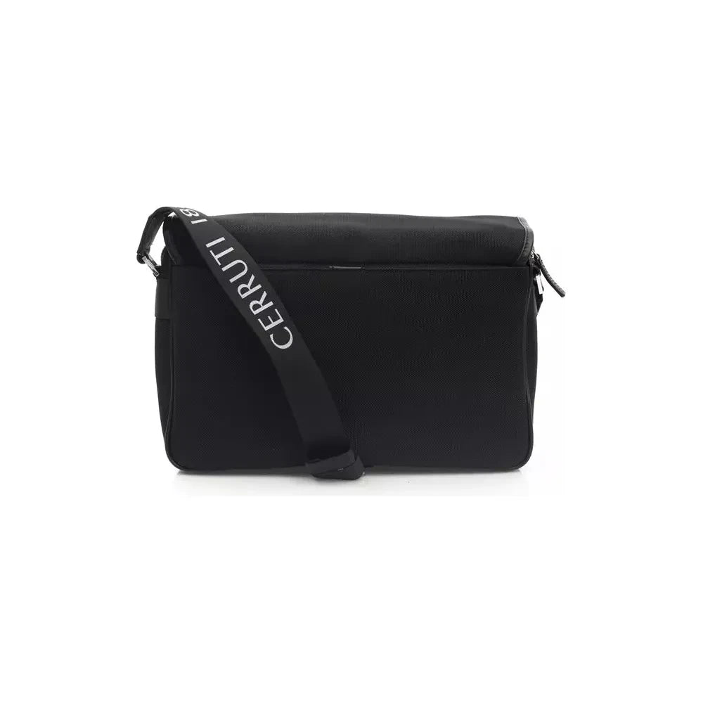 Elegant Black Crossbody Logo Bag