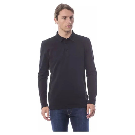 Elegant Embroidered Long Sleeve Polo Shirt