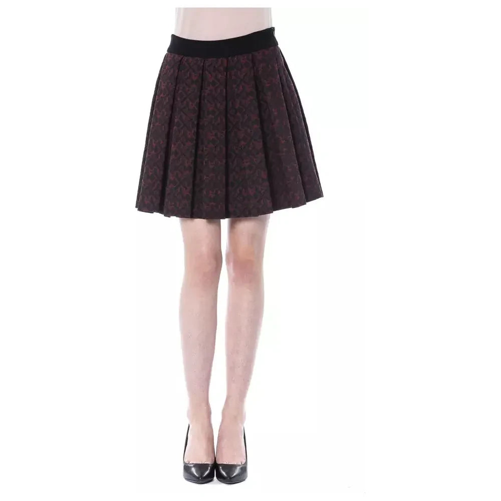 Chic Tulip Brown Skirt - Cotton Blend Elegance