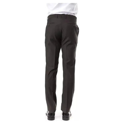 Uominitaliani Gray Wool Men's Suit Pant