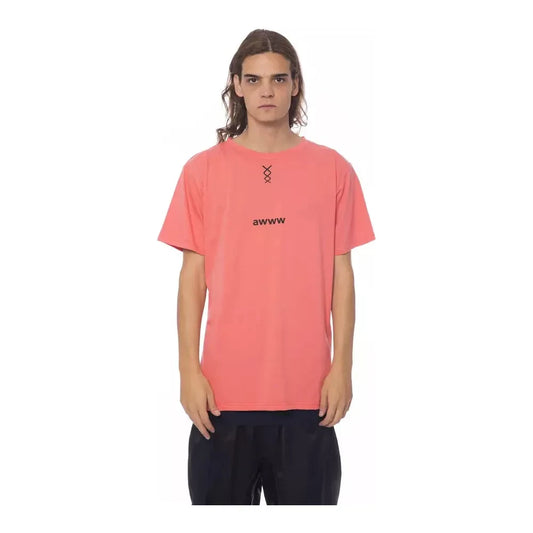 Nicolo Tonetto Elegant Pink Round Neck Cotton Tee Nicolo Tonetto