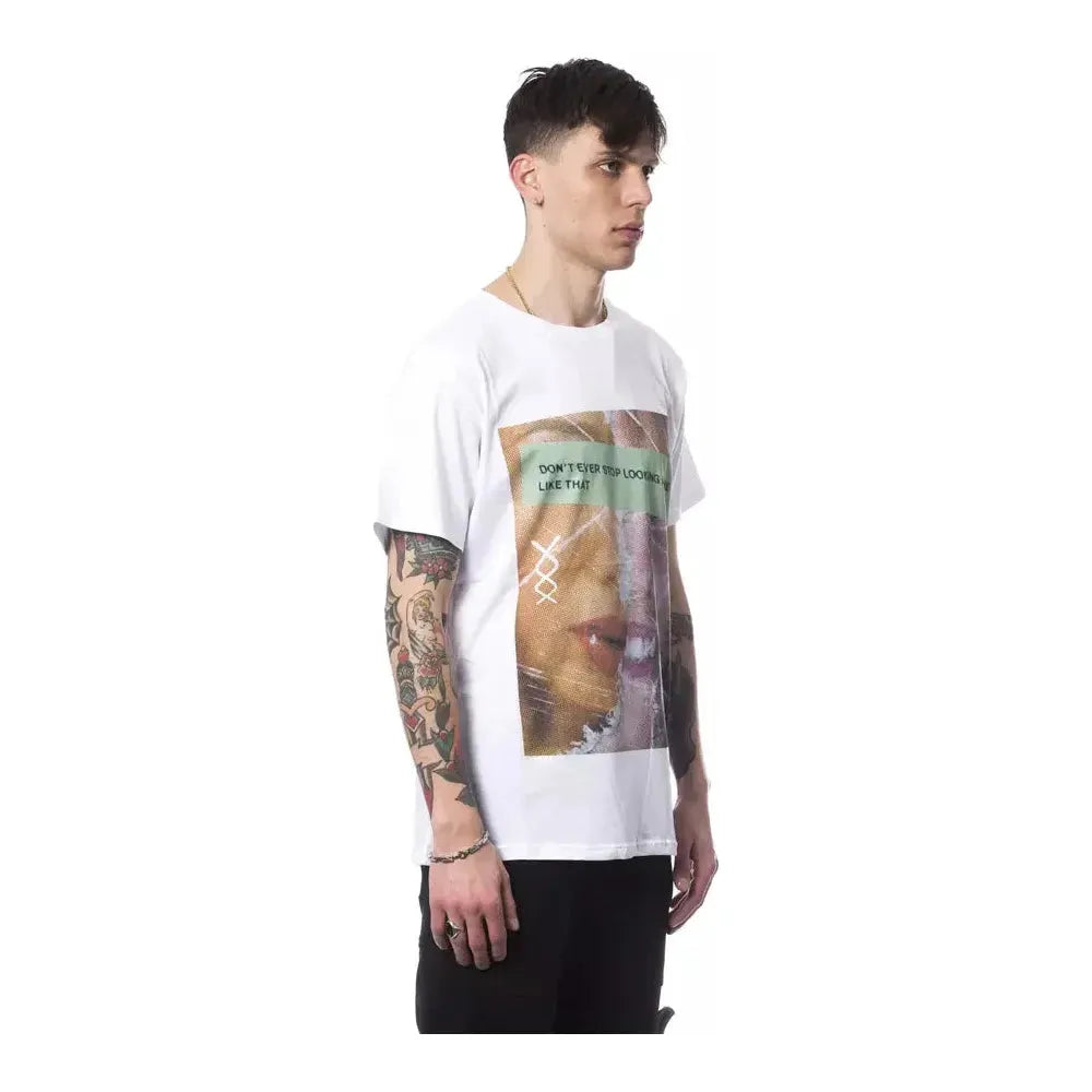 Nicolo Tonetto White Cotton Men T-Shirt