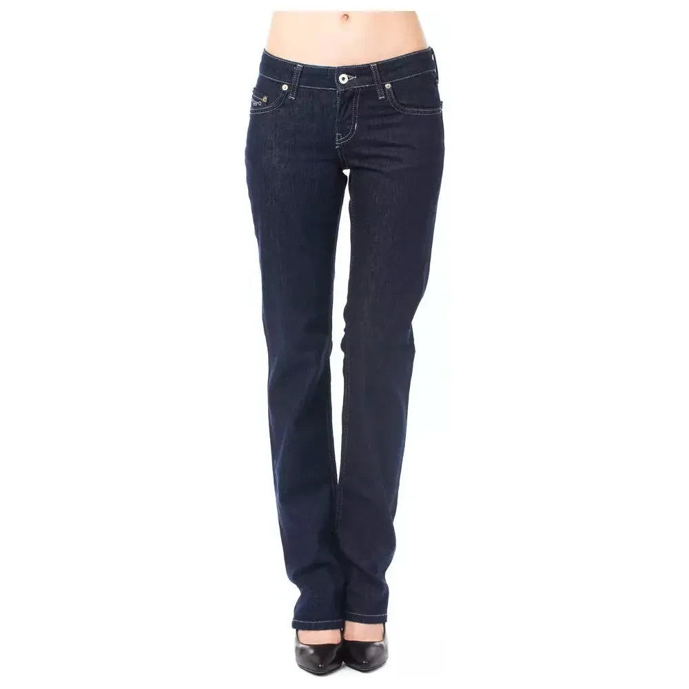 Elegant Blue Regular Fit Luxury Jeans