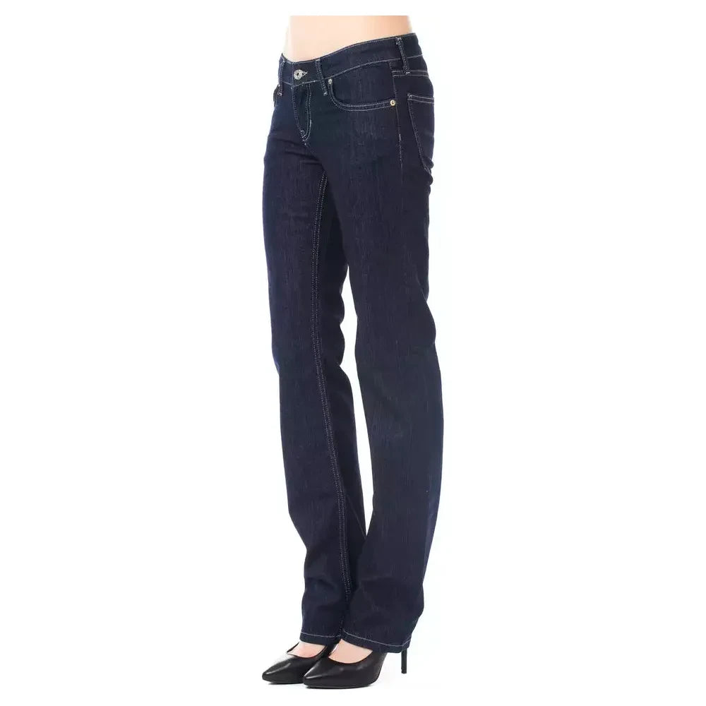 Elegant Blue Regular Fit Luxury Jeans