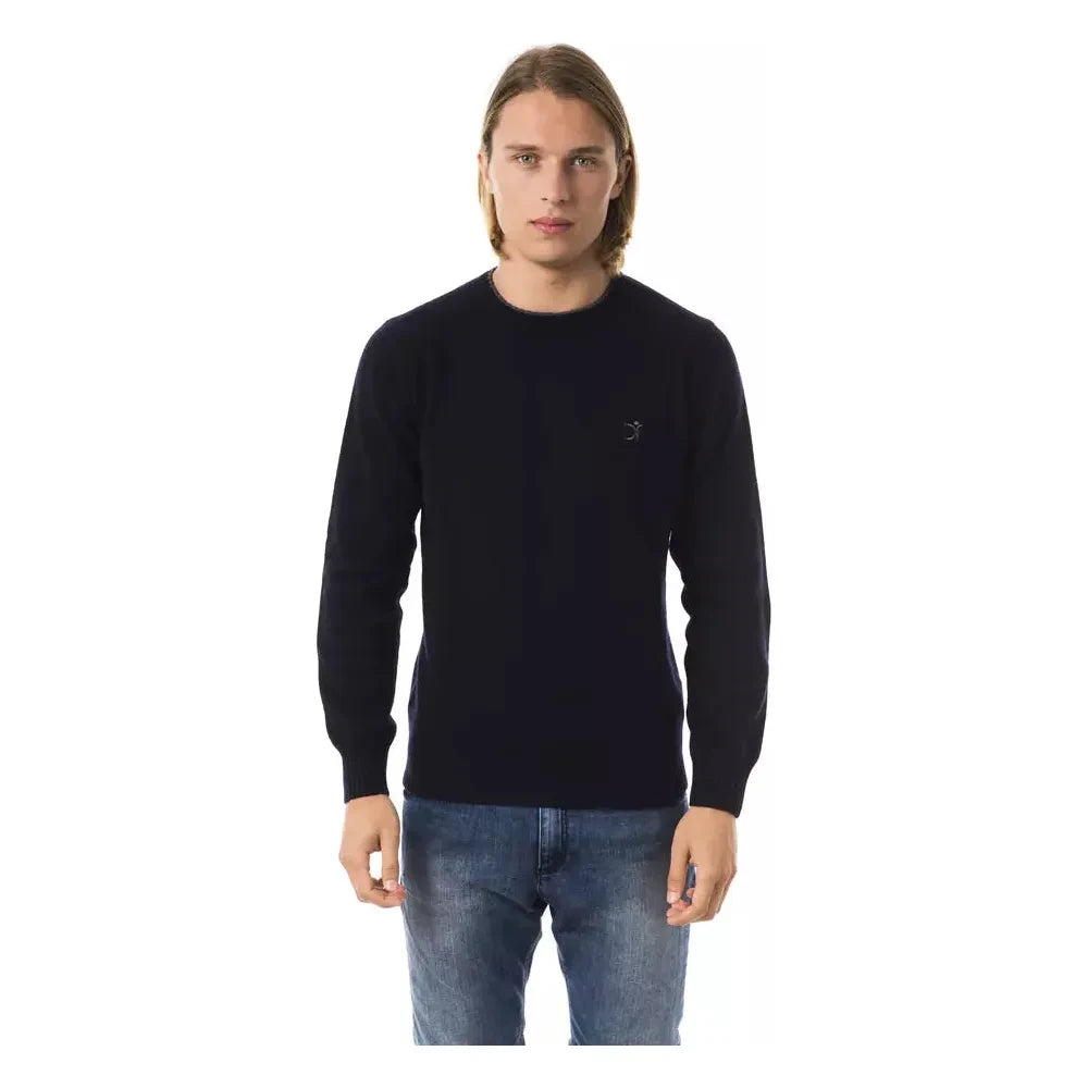 Exquisite Embroidered Crew Neck Wool Sweater