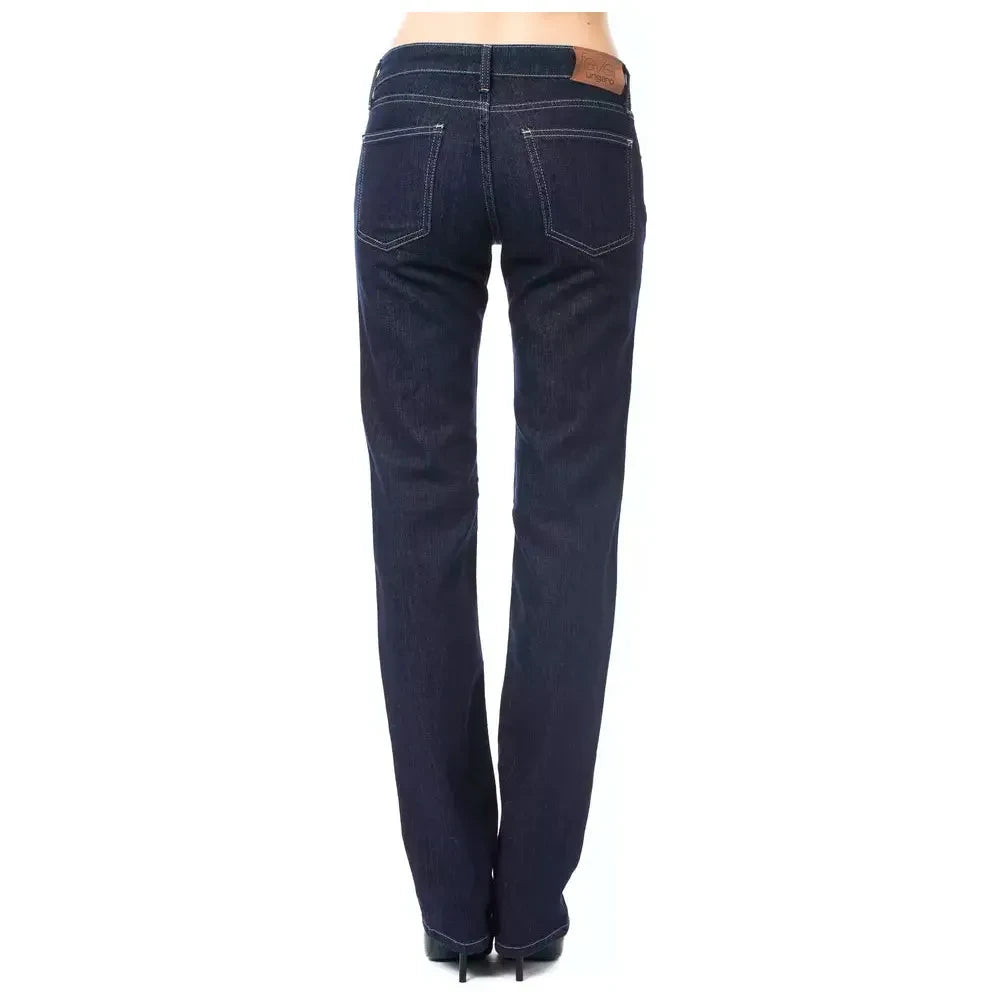 Elegant Blue Regular Fit Luxury Jeans