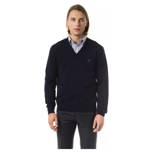 Elegant V-Neck Merino Wool Sweater