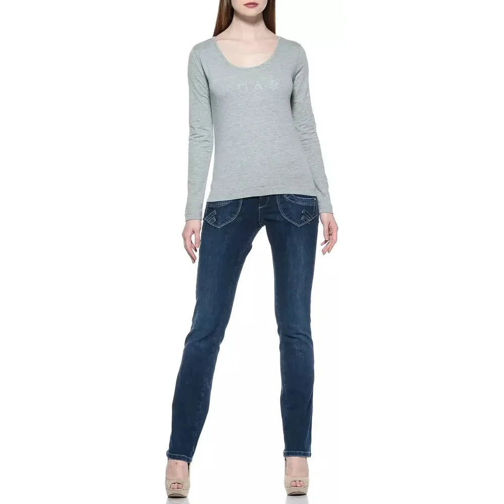 Chic Blue Cotton-Regular Fit Fever Jeans