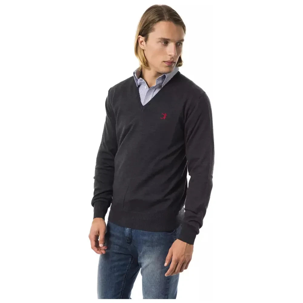 V-Neck Extrafine Merino Wool Sweater