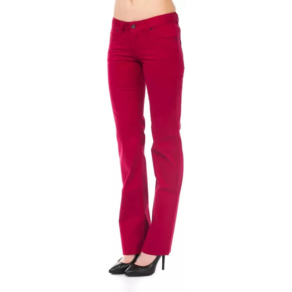 Ungaro Fever Red Cotton Women's Pants