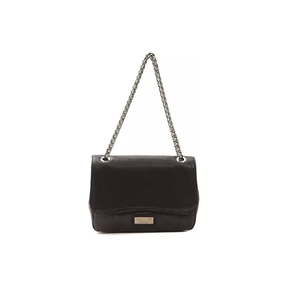 Elegant Black Leather Crossbody Bag