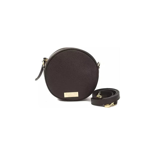 Elegant Small Oval Leather Crossbody