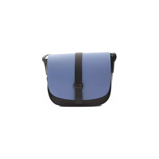 Chic Blue Leather Crossbody Bag