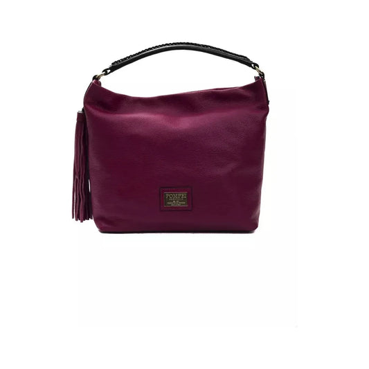 Elegant Burgundy Leather Shoulder Bag