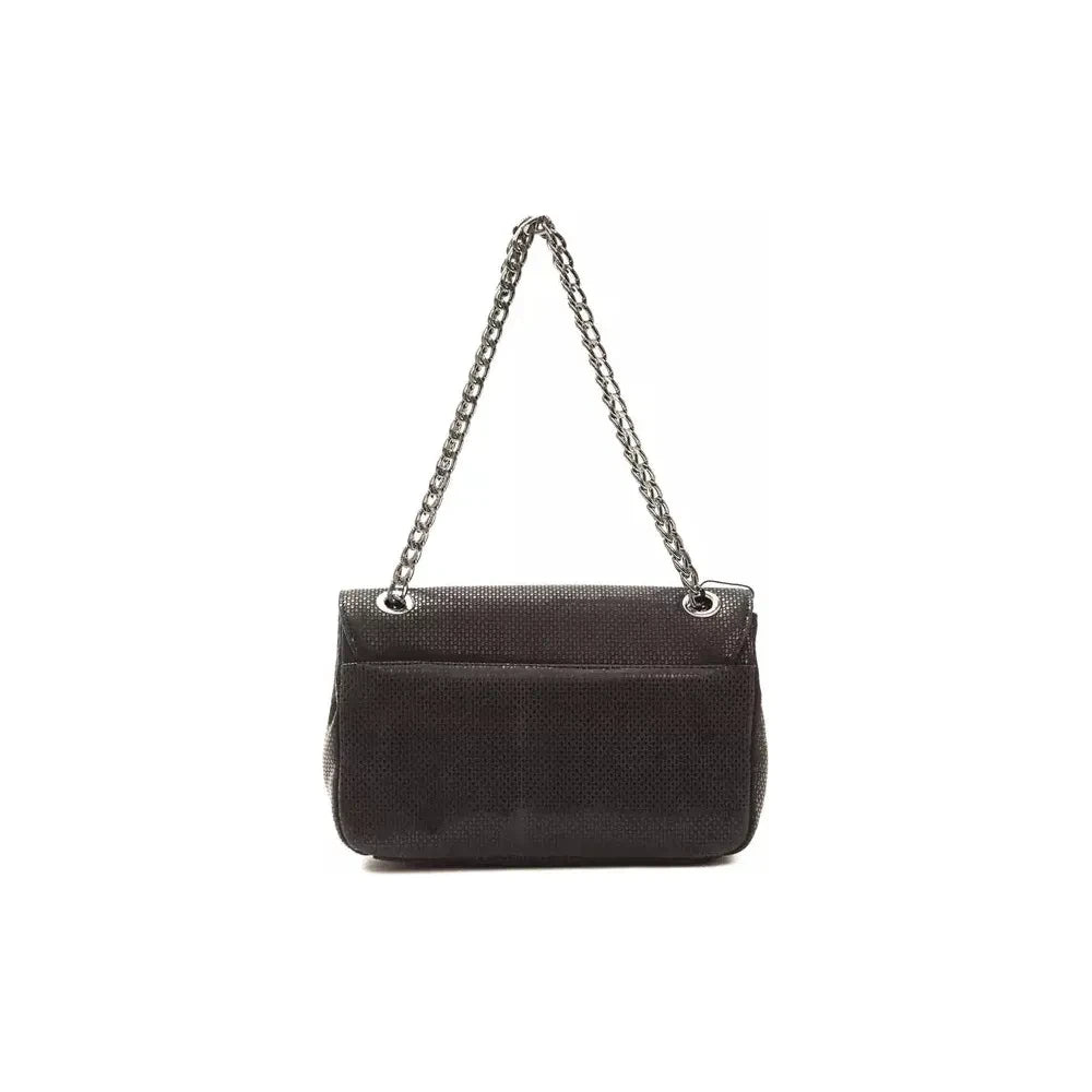 Elegant Black Leather Crossbody Bag