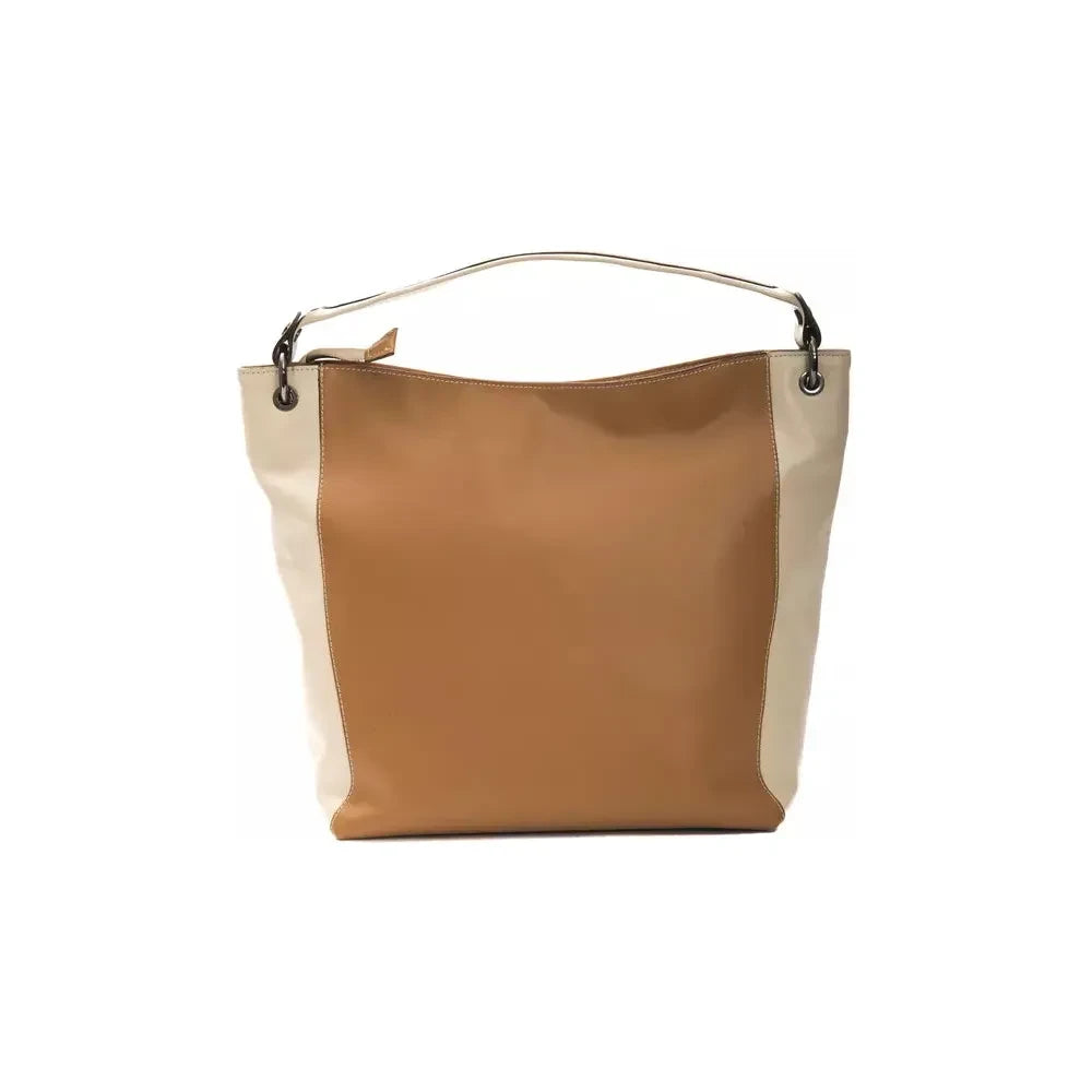 Elegant Leather Shoulder Bag in Rich Brown