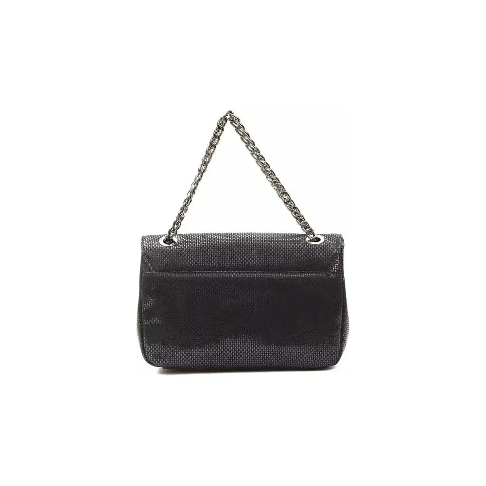 Pompei Donatella Blue Leather Women Crossbody Bag Crossbody Bag