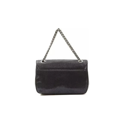 Pompei Donatella Blue Leather Women Crossbody Bag Crossbody Bag