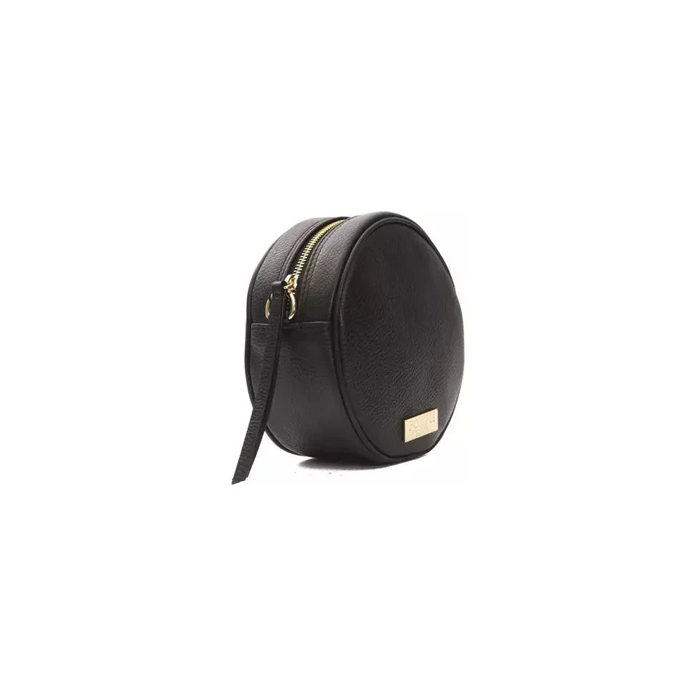 Small Oval Leather Crossbody Elegance