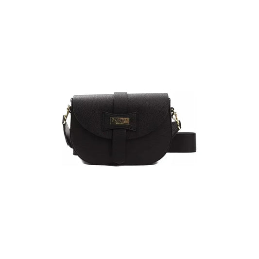 Elegant Black Leather Crossbody Bag