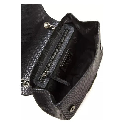 Pompei Donatella Blue Leather Women Crossbody Bag Crossbody Bag