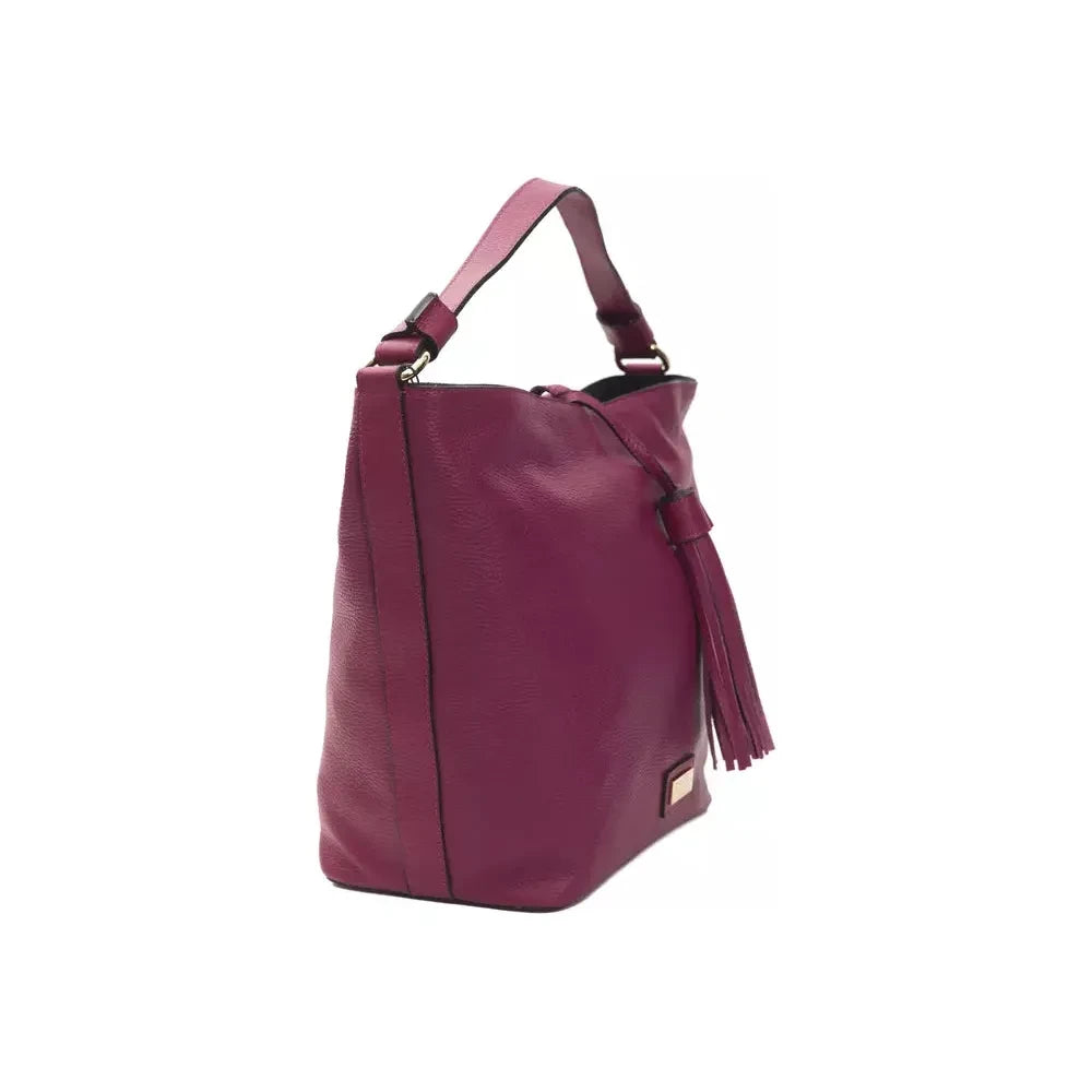 Elegant Burgundy Leather Shoulder Bag