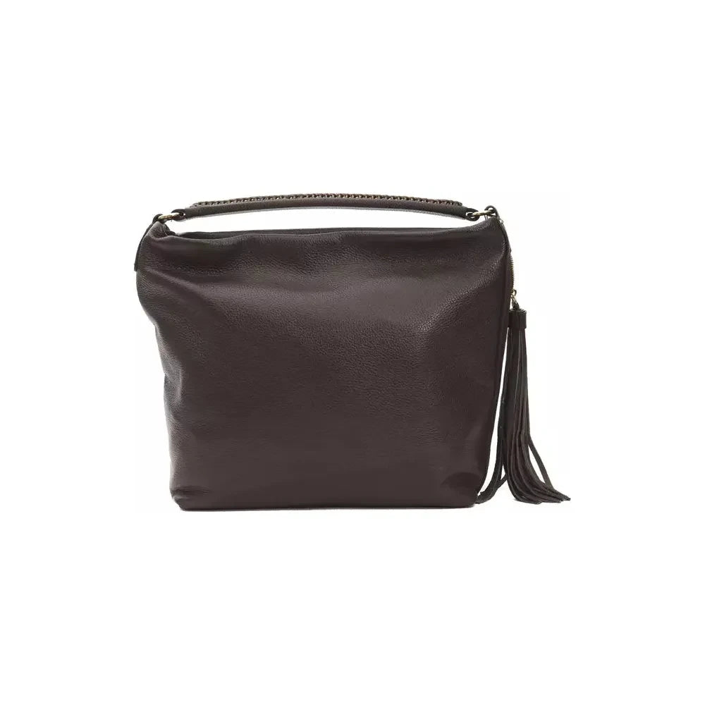 Chic Brown Leather Shoulder Bag