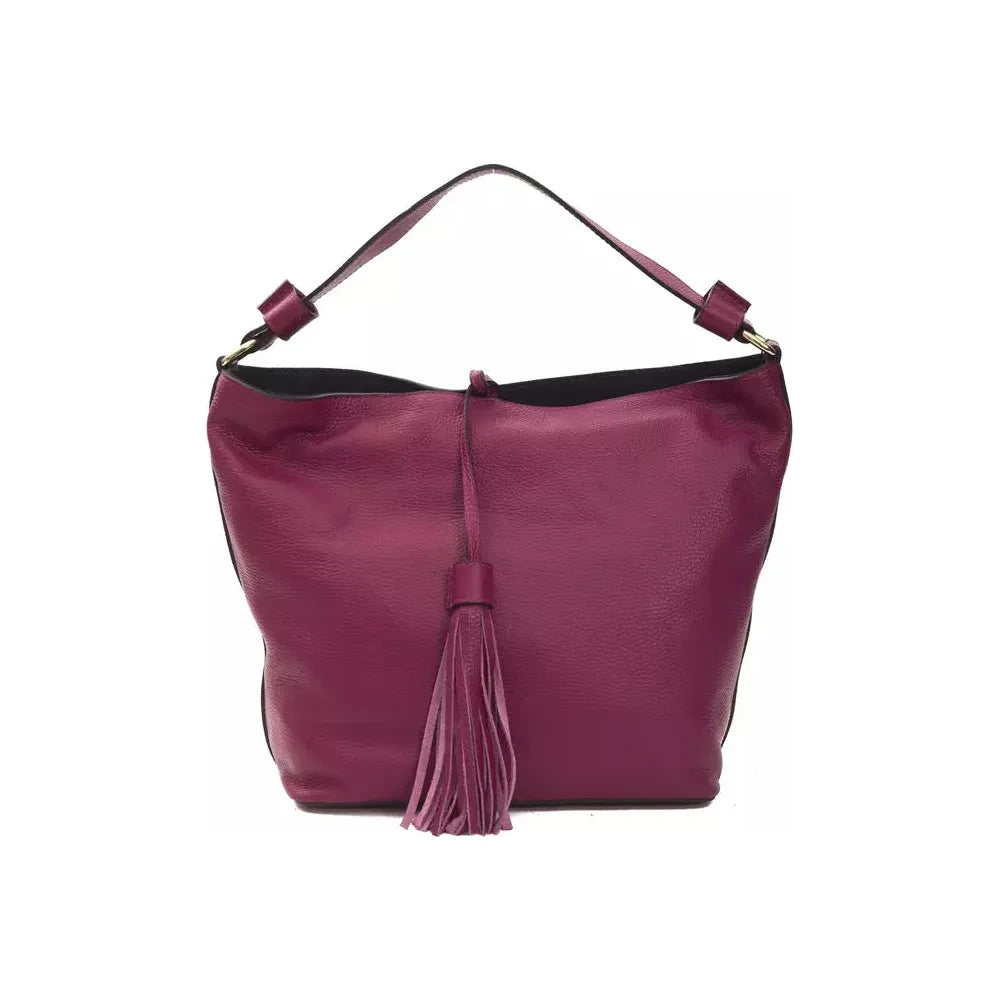 Elegant Burgundy Leather Shoulder Bag