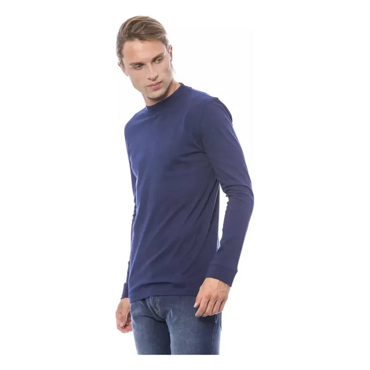 Elegant Crew Neck Cotton Sweater