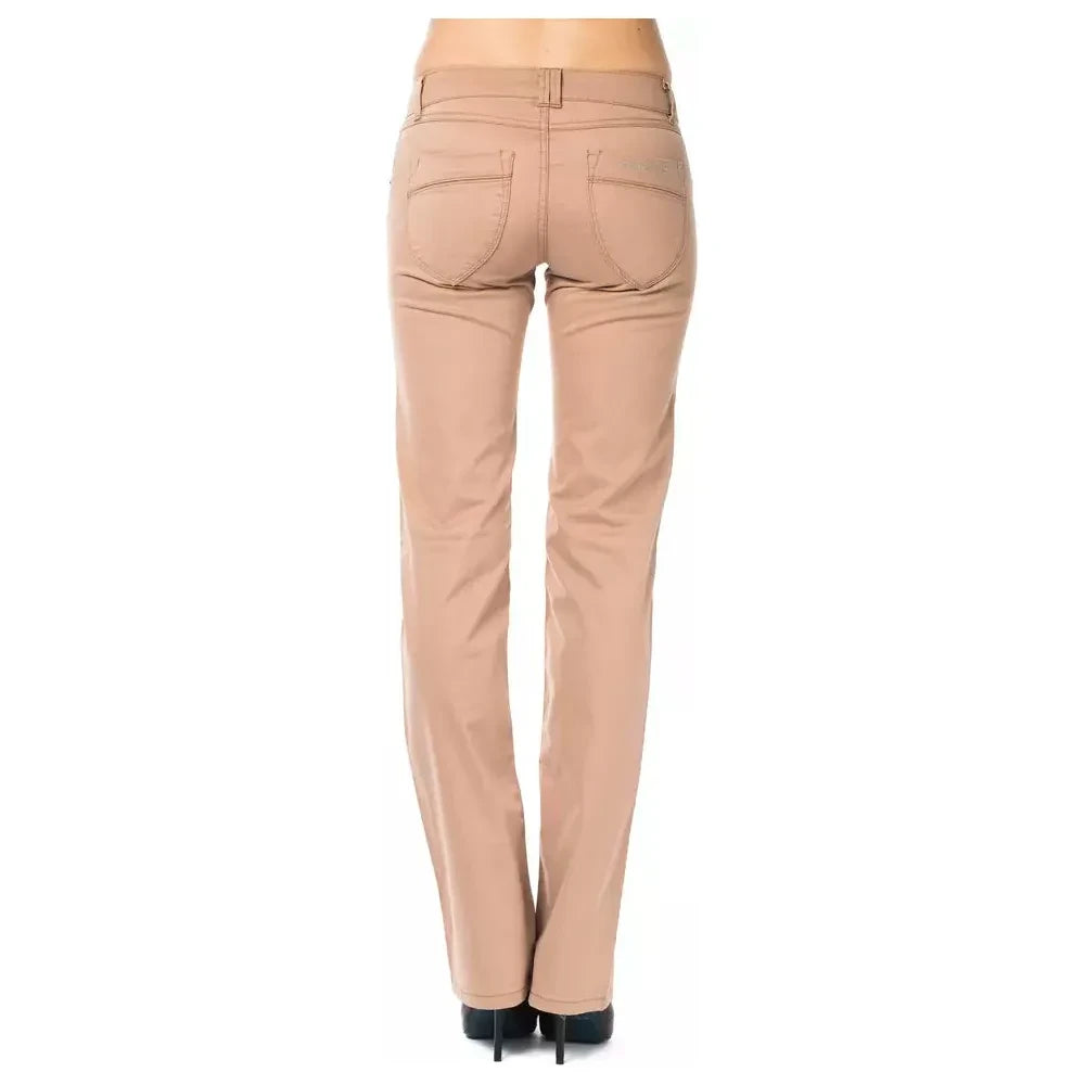 Chic Beige Regular Fit Pants for Women