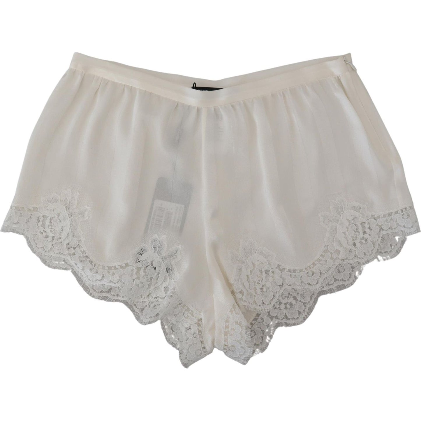 Elegant White Lace Lingerie Shorts