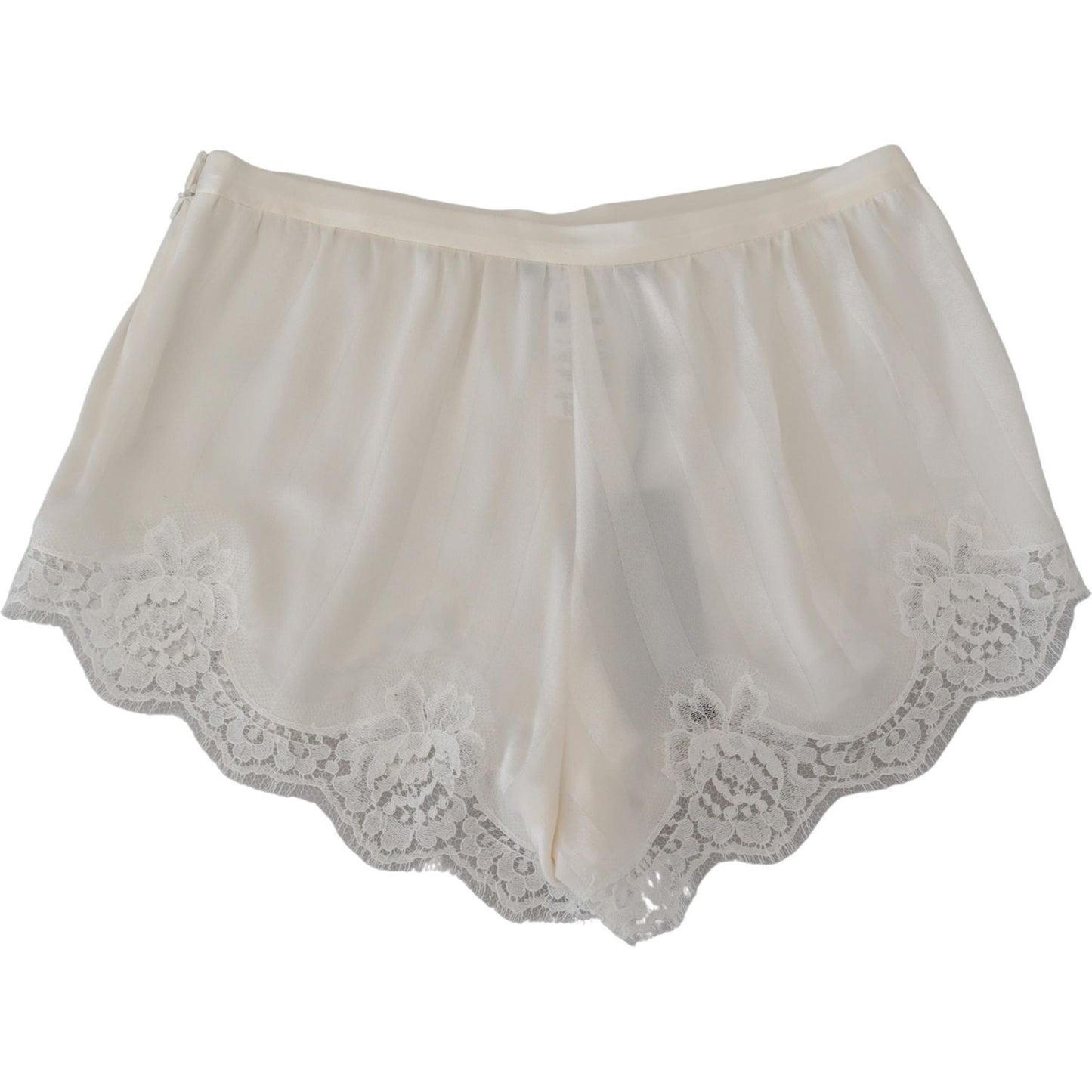 Elegant White Lace Lingerie Shorts