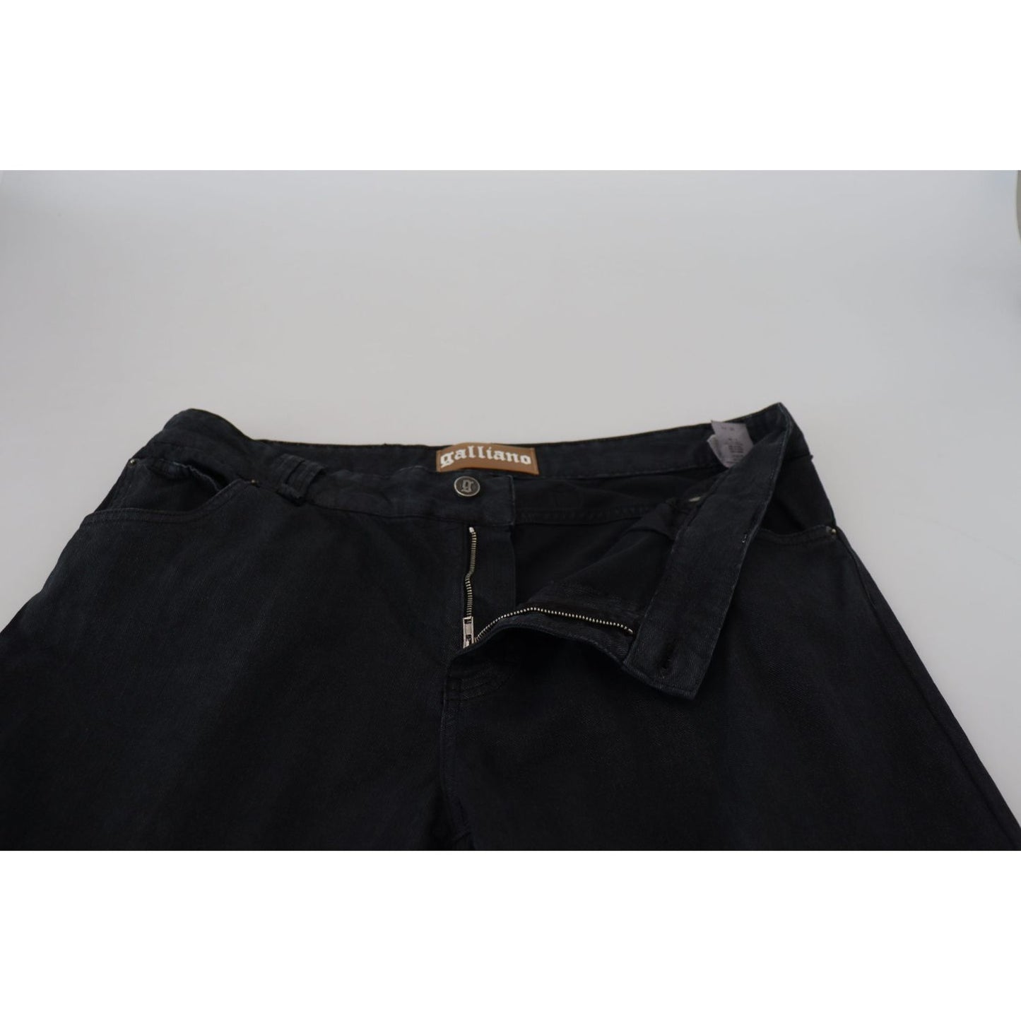 Elegant Black Mainline Cotton Jeans