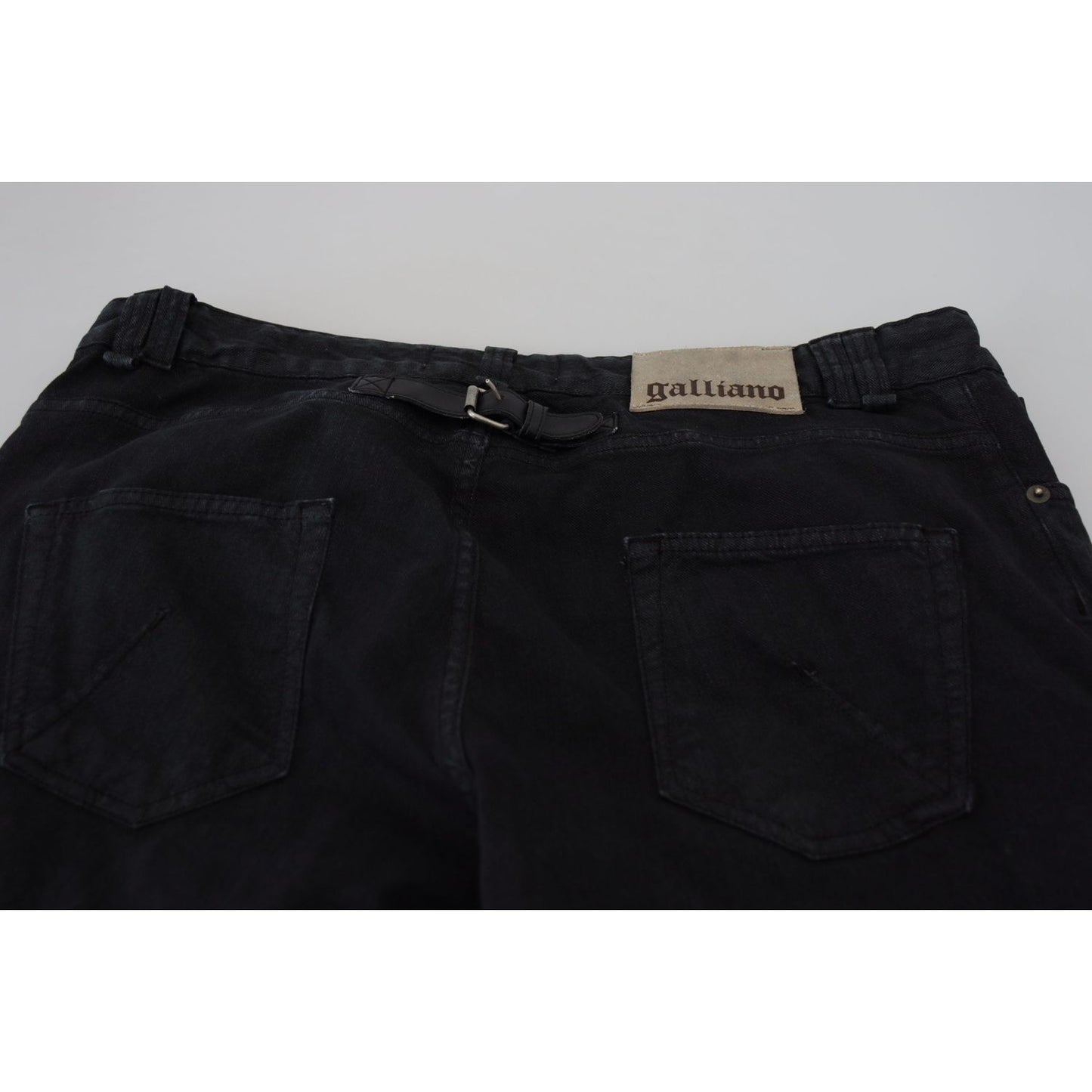 Elegant Black Mainline Cotton Jeans