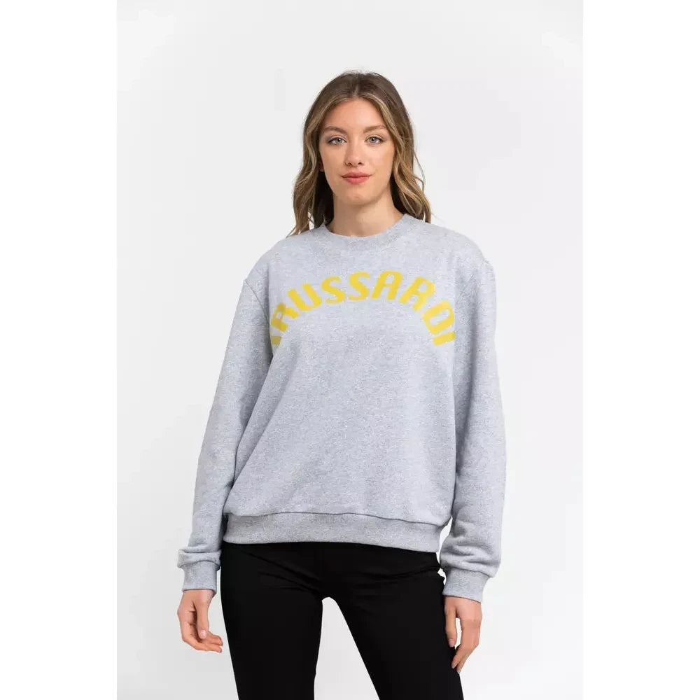 Oversized Cotton-Blend Round-Neck Sweatshirt