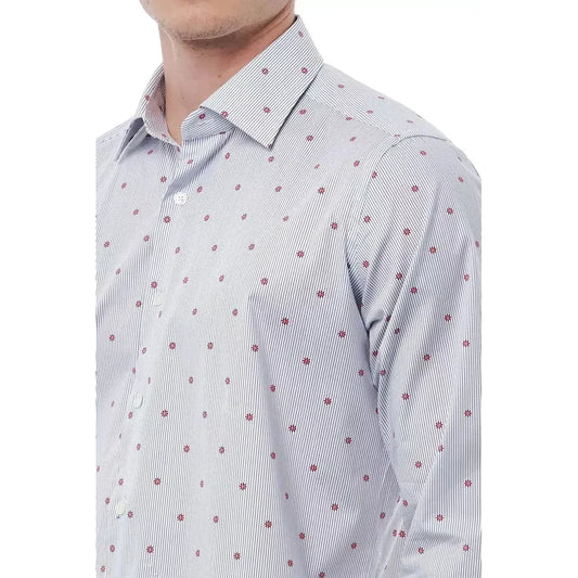 Bagutta Elegant Multicolor Regular Fit Italian Collar Shirt Bagutta