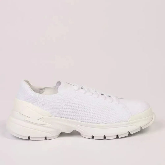 Neil Barrett Ultra-Chic Bolt Sneakers in Crisp White Neil Barrett