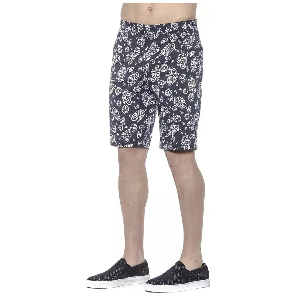 PT Torino Blue Cotton Men's Bermuda Shorts Shorts