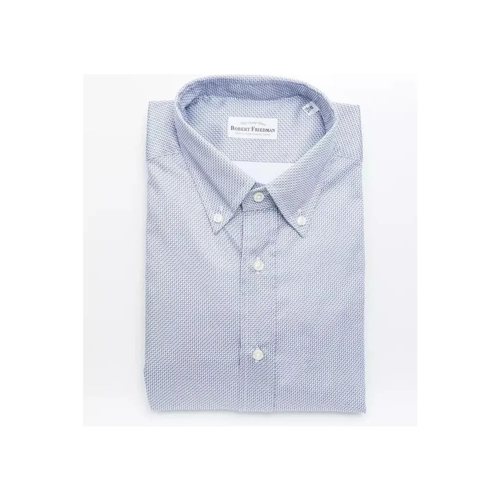 Elegant Light Blue Cotton Shirt