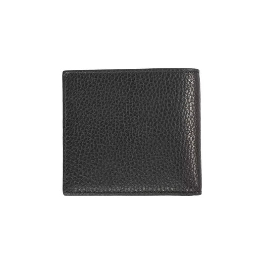 Trussardi Black Leather Men Wallet Trussardi