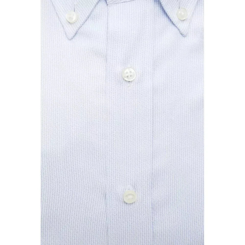 Elegant Light Blue Cotton Shirt