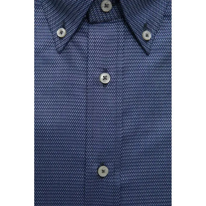 Robert Friedman Blue Cotton Men's Shirt