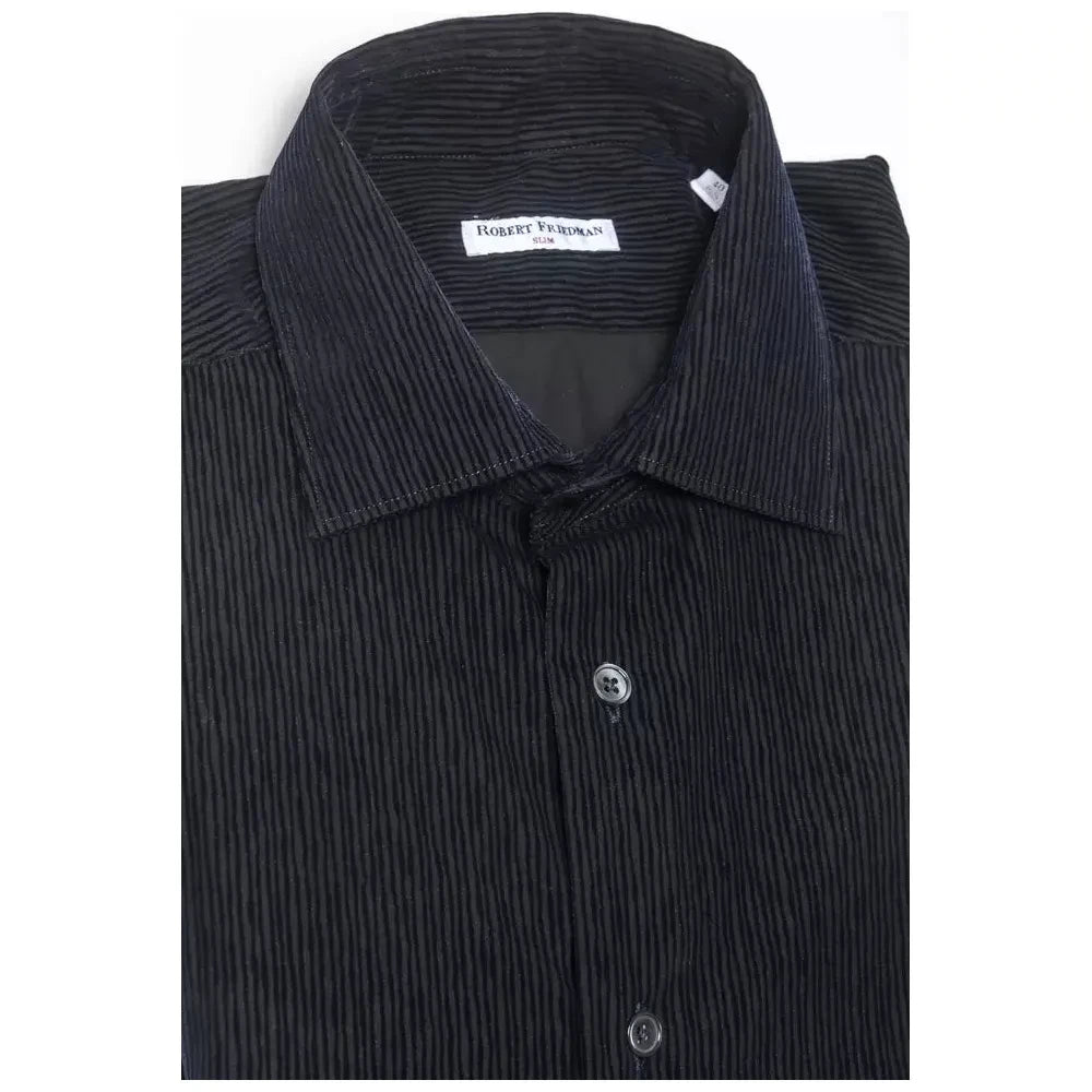 Sleek Medium Slim Collar Cotton Shirt