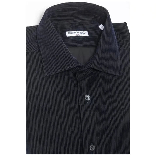 Robert Friedman Sleek Medium Slim Collar Cotton Shirt Robert Friedman